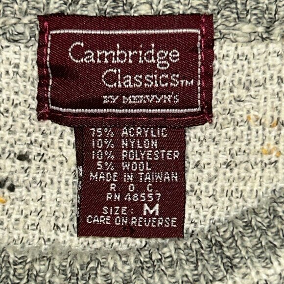 Vintage Men's 1990's Cambridge Classics by Mervyn's Sweater - Picture 3 of 3